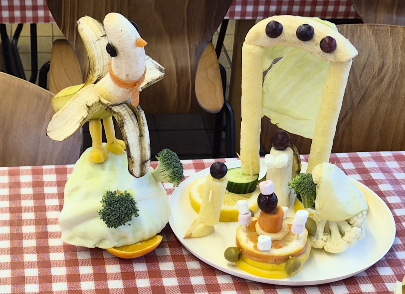 Zöldség szobrászat