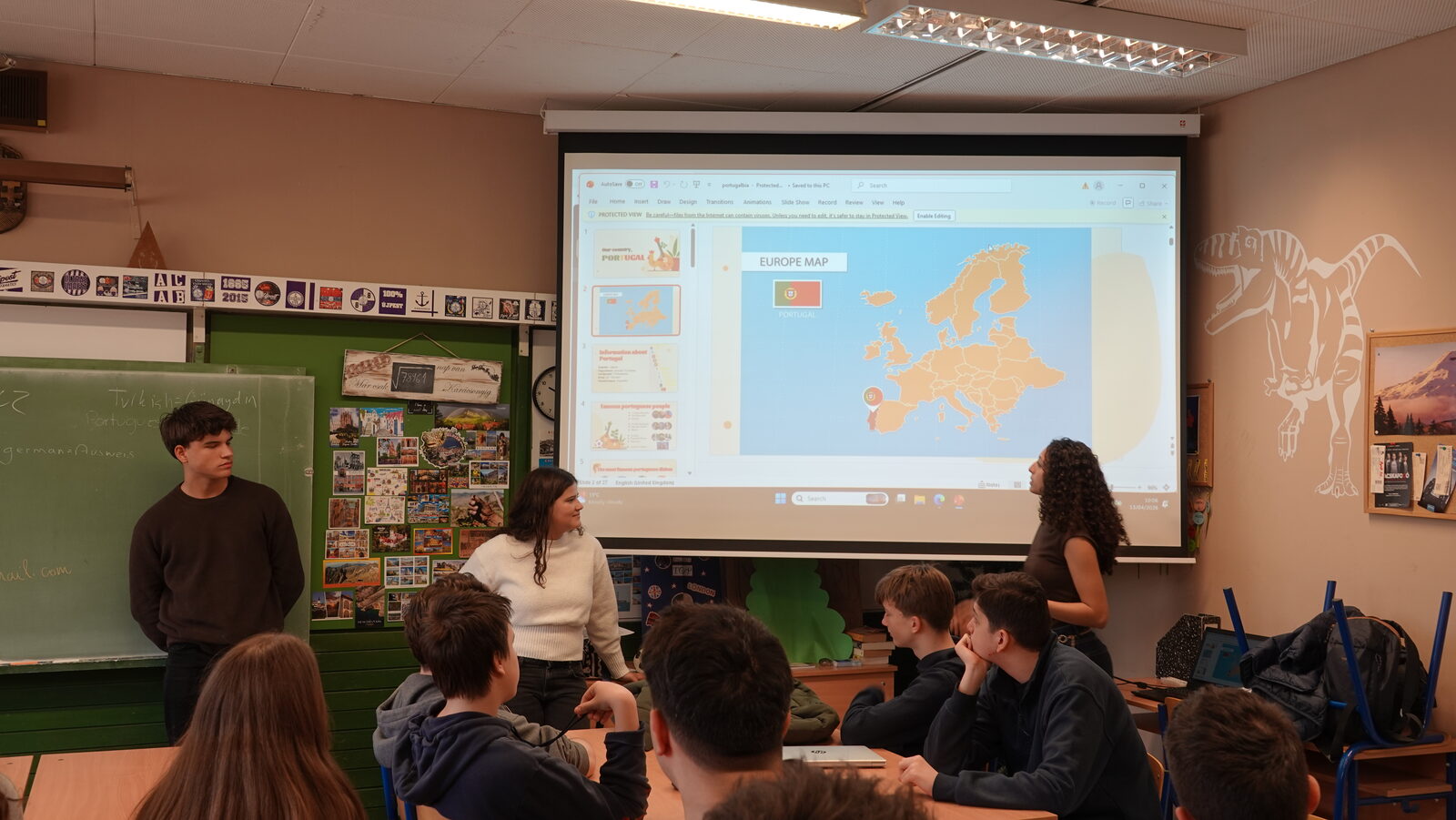 Ismerkedő program az iskolában – Európa térkép