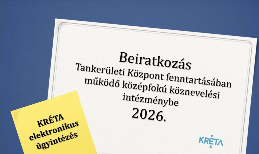 Középfokú oktatási intézménybe történő beiratkozás