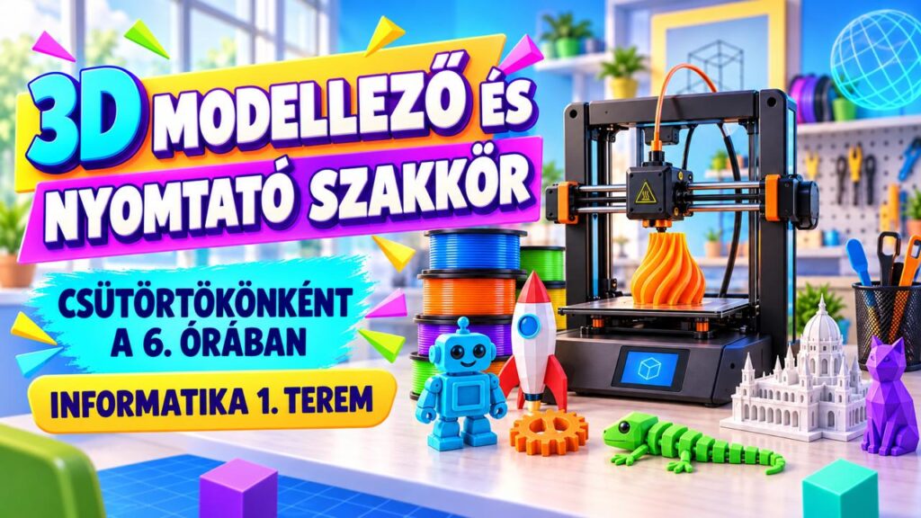 3D modellező és nyomtató szakkör