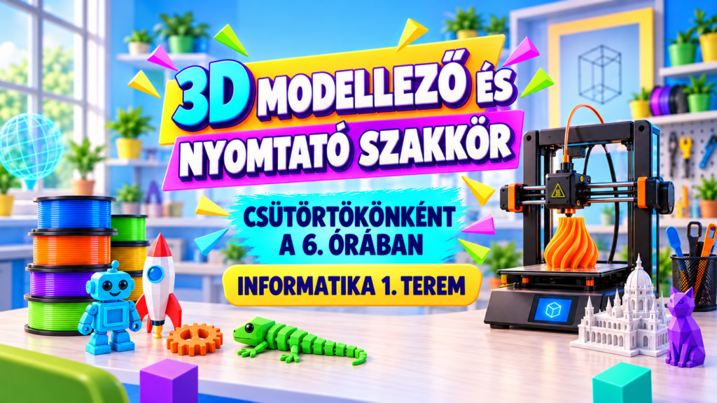 3D modellező és nyomtató szakkör
