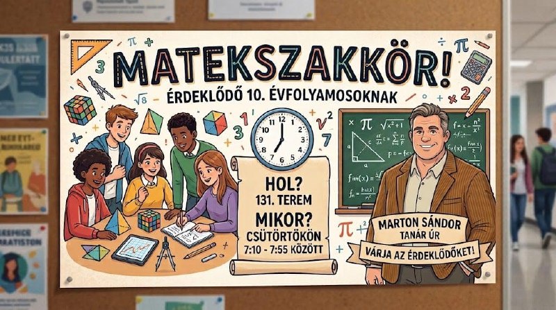 Matekszakkör a 10. évfolyamosoknak