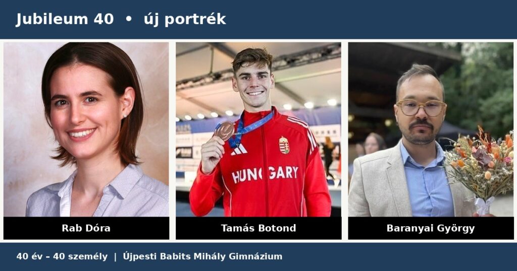 Három további portré a Jubileum 40 interjúsorozatban
