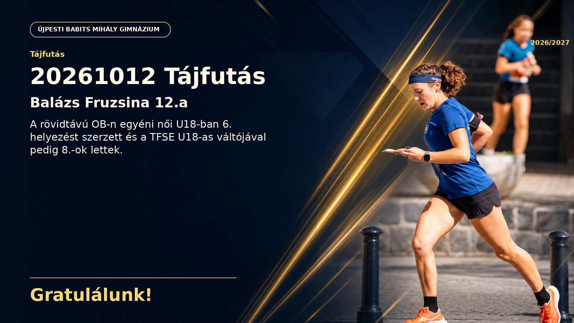 20261012 Tájfutás – generált tabló