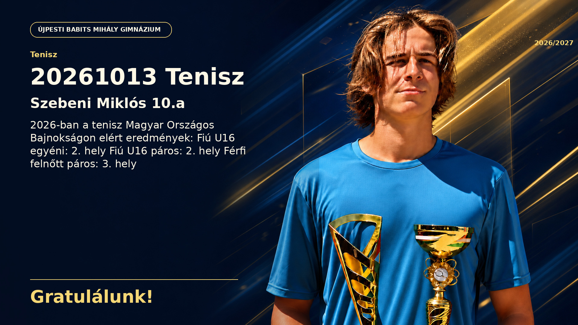 20261013 Tenisz – generált tabló